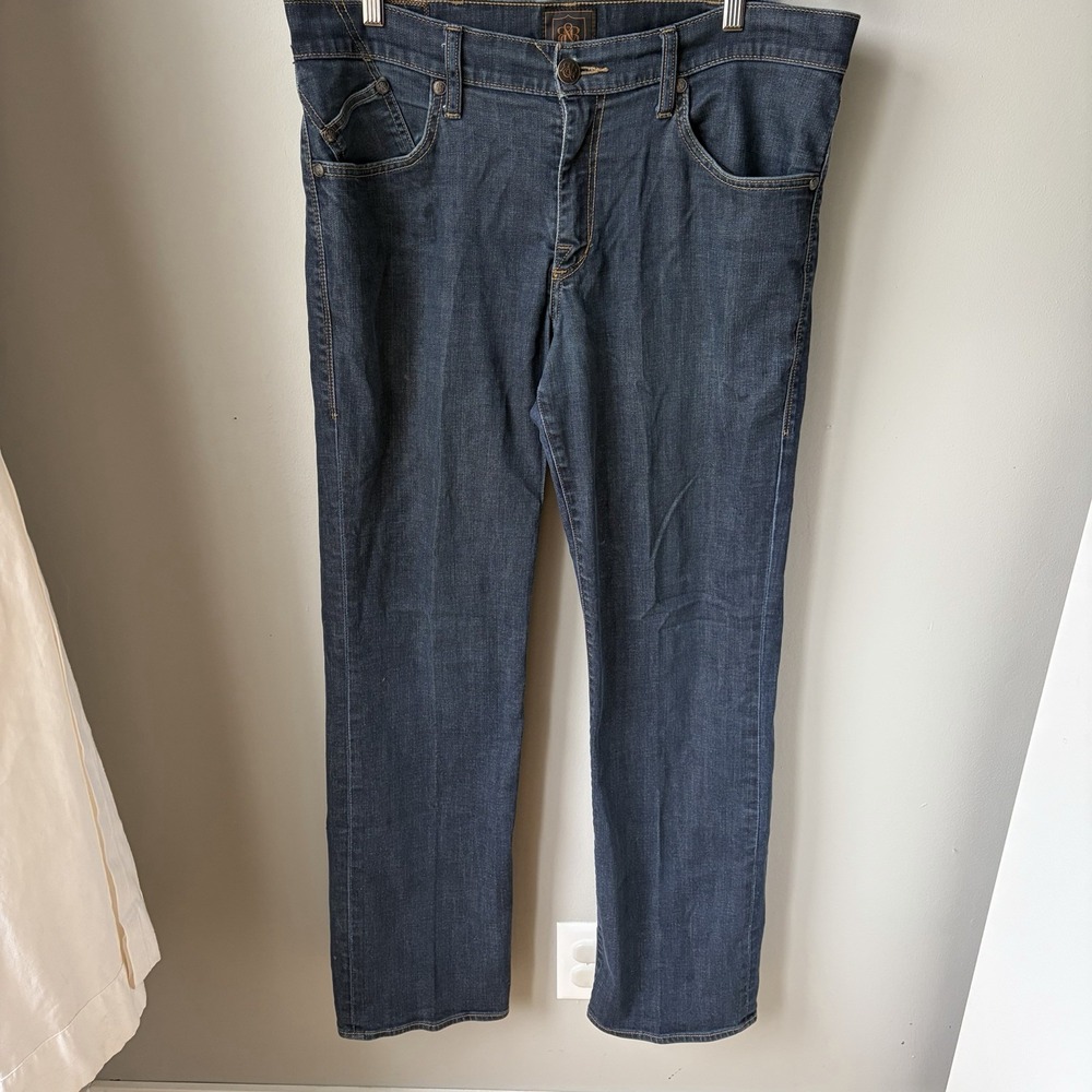 Rock & Republic Men's Dark Wash Denim Jeans Size 36x32 Straight Leg